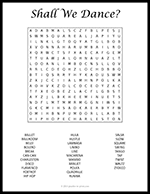 Dance Word Search thumbnail