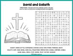 David and Goliath Word Search Thumbnail