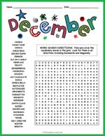 December Word Search Thumbnail
