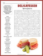 Delicatessen Word Search thumbnail