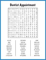 Dentist Appointment Word Search thumbnail