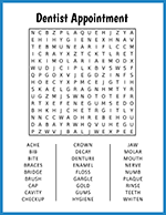 Dentist Appointment Word Search thumbnail
