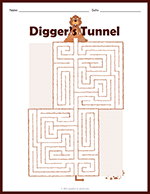 Digger's Tunnel Medium Maze thumbnail