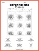 Digital Citizenship Word Search Thumbnail