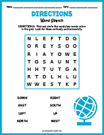 Directions Word Search Thumbnail