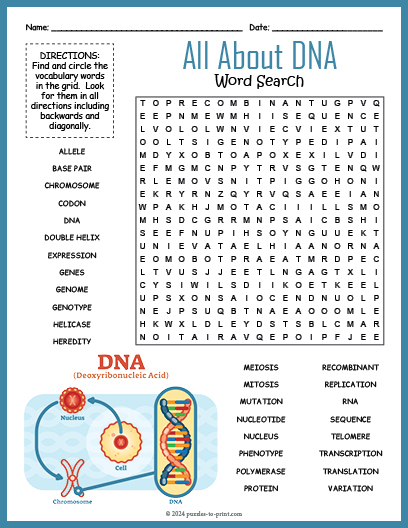 DNA Word Search