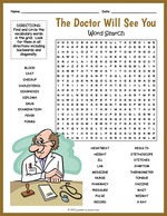 Doctor Appointment Word Search thumbnail