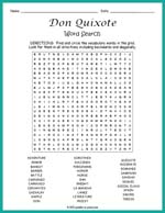 Don Quixote Word Search Thumbnail