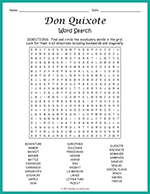 Don Quixote Word Search thumbnail