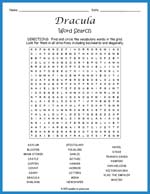 Dracula Word Search Thumbnail