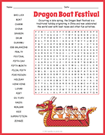Dragon Boat Festival Word Search thumbnail