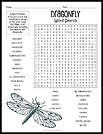Dragonfly Word Search thumbnail