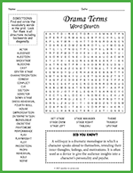 Drama Terms Word Search thumbnail
