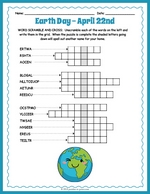 Earth Day Word Scramble And Crossword thumbnail