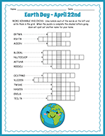 Earth Day Word Scramble and Crossword thumbnail