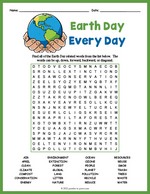 Earth Day Word Search thumbnail
