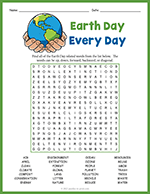 Earth Day Word Search thumbnail