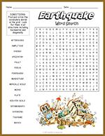Earthquake Word Search thumbnail