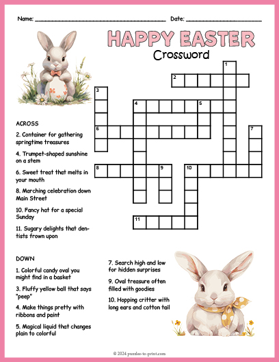 Easter Crossword Puzzle