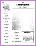 Easter Island Word Search thumbnail