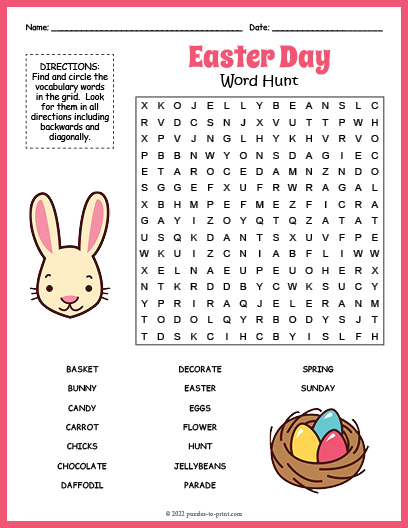 Easter Word Search