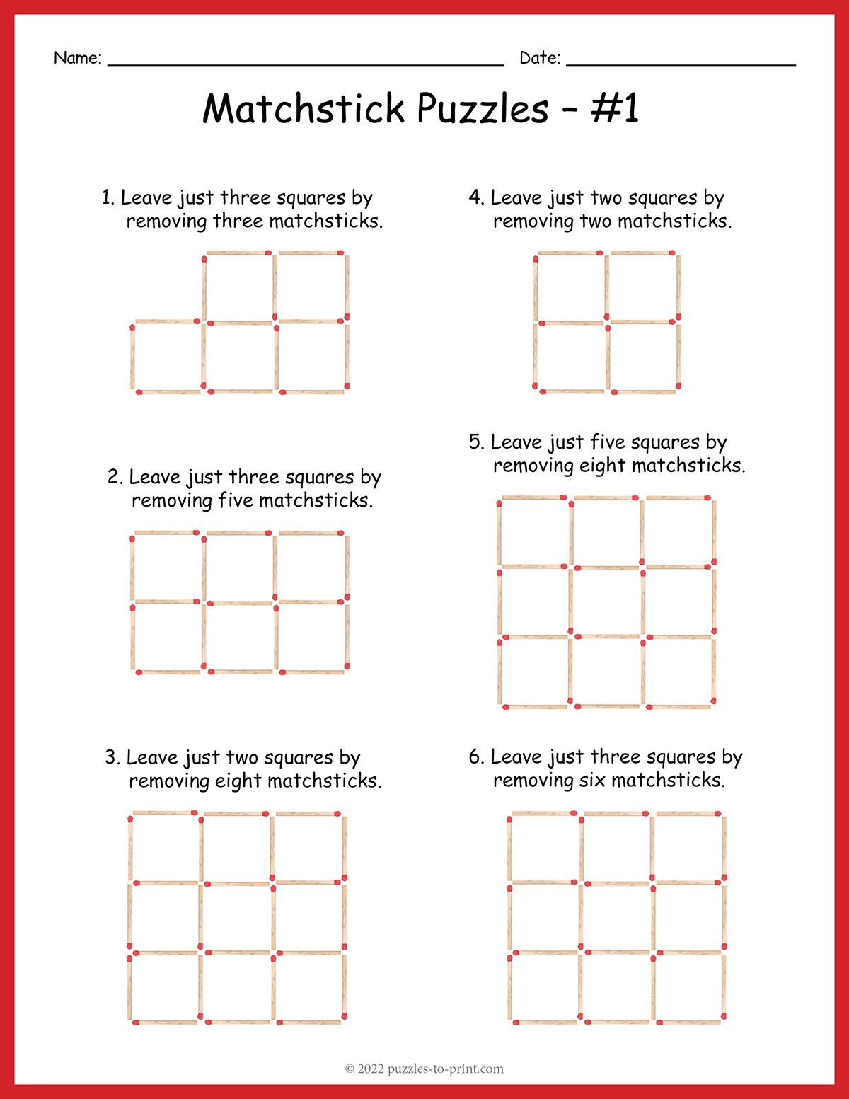 Simple Puzzle Task Easy Puzzles To Print