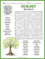 Ecology Word Search Thumbnail