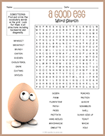 Eggs Word Search thumbnail