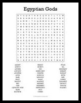 Egyptian Gods Word Search thumbnail