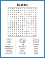 Elections Word Search thumbnail