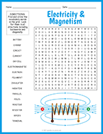 Electricity and Magnetism Word Search thumbnail