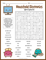 Electronics Word Search thumbnail