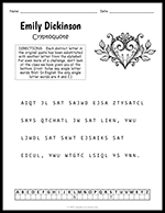 Emily Dickinson Cryptoquote thumbnail