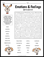 Emotions and Feelings Word Search thumbnail