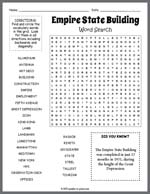 Empire State Building Word Search Thumbnail
