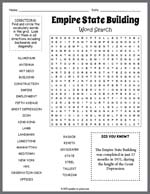 Empire State Building Word Search Thumbnail