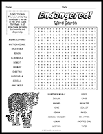 Endangered Species Word Search thumbnail