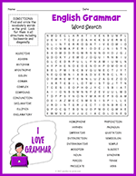 English Grammar Word Search thumbnail