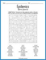 Epidemics Word Search Thumbnail