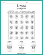 Erosion Word Search Thumbnail