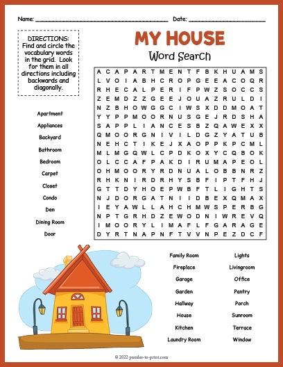 ESL Vocabulary Word Searches
