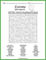 Estonia Word Search Thumbnail