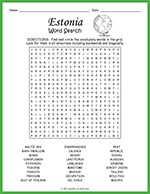 Estonia Word Search thumbnail