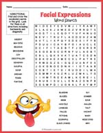 Facial Expressions Word Search Thumbnail