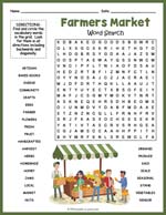 Farmers Market Word Search Thumbnail