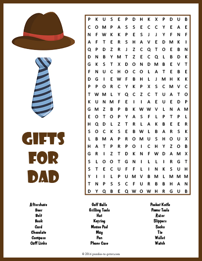 Father S Day Word Search