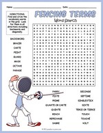 Fencing Terms Word Search thumbnail