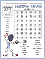 Fencing Terms Word Search thumbnail