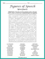 Figures of Speech Word Search Thumbnail