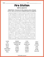 Fire Station Word Search Thumbnail